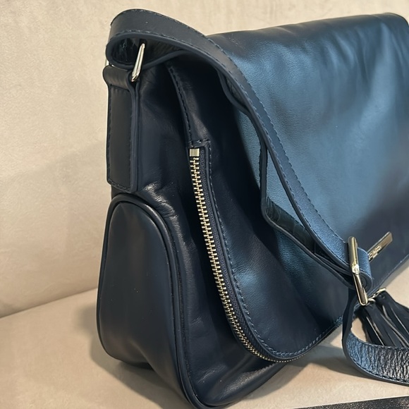 Jack French London Leather Bag NWOT - Picture 3 of 13